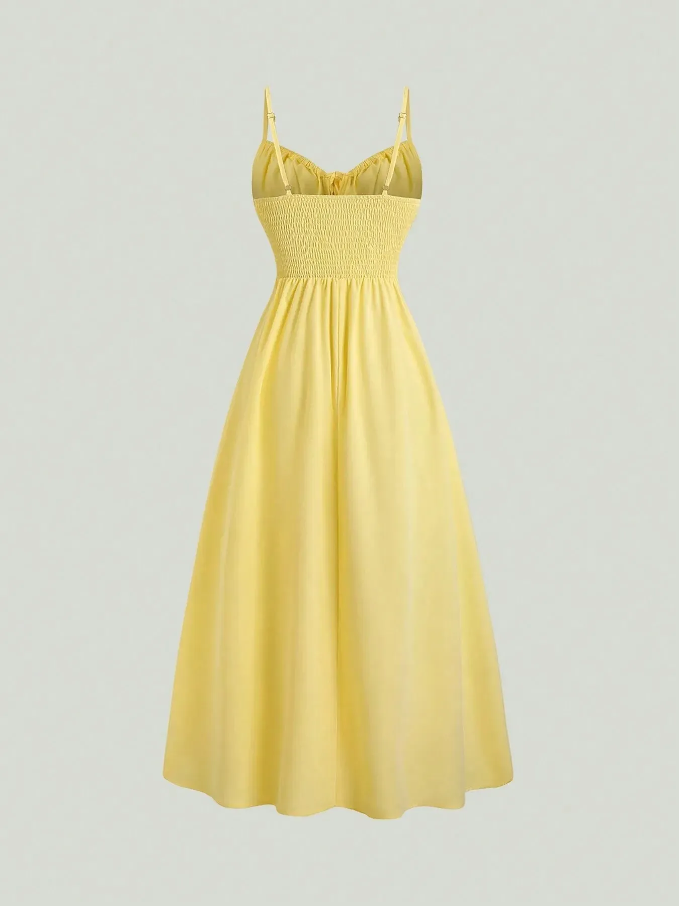 Smocked Back Slit Cami Dress sold by Charming Charlie product image thumbnail 2