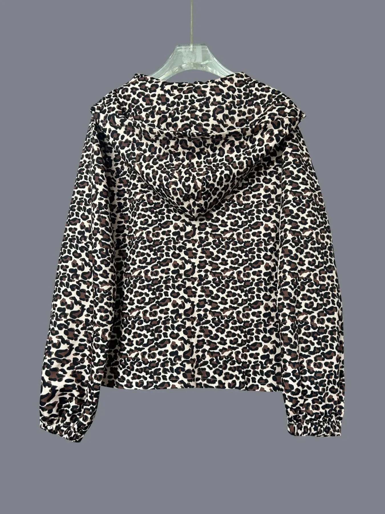 Leopard Print Zip-Up Hoodie sold by Charming Charlie product image thumbnail 5