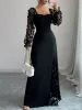 Sweetheart Neck Sheer Sleeve Maxi Dress sold by Charming Charlie