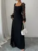 Sweetheart Neck Sheer Sleeve Maxi Dress sold by Charming Charlie