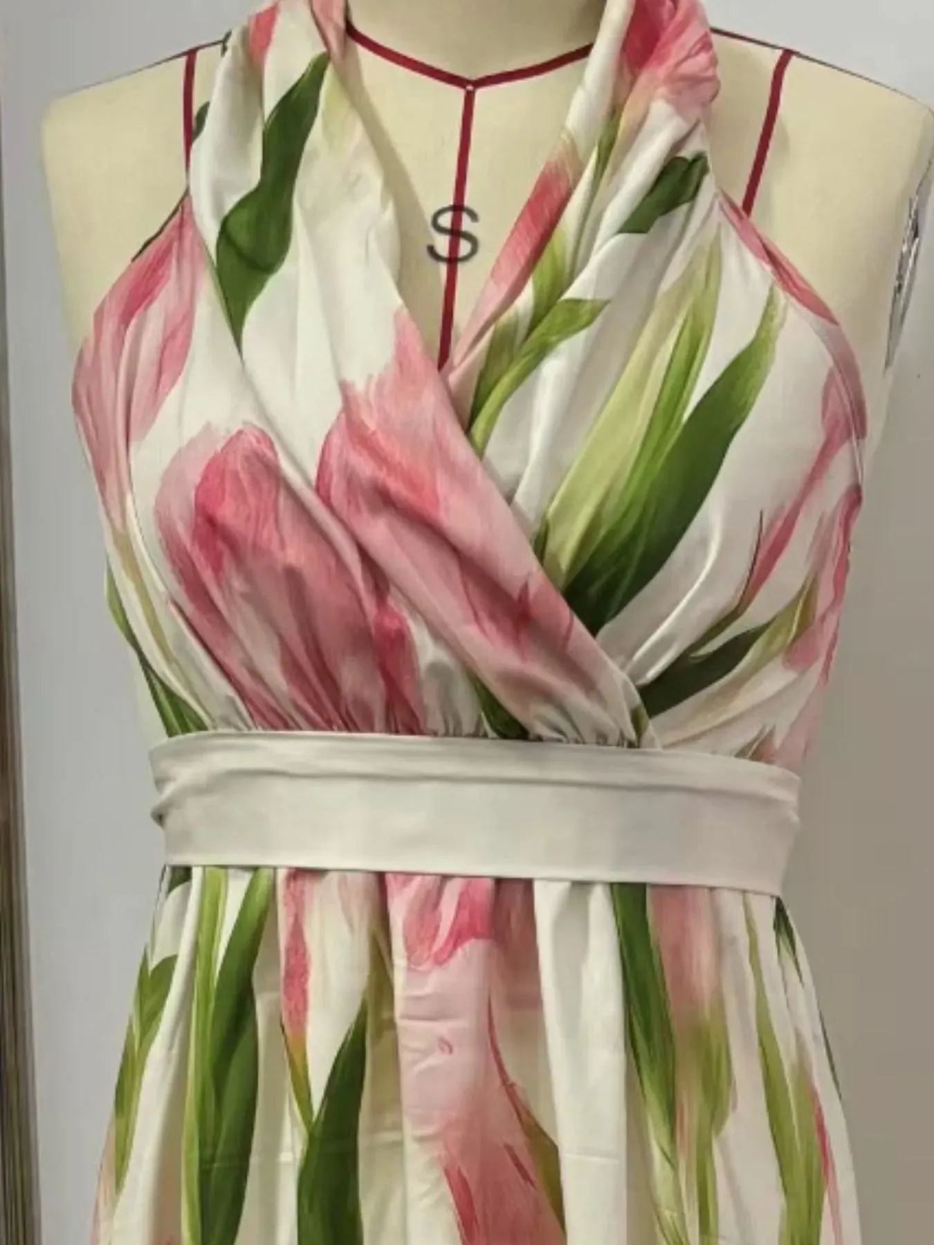 Floral Print Halter Neck Maxi Dress sold by Charming Charlie product image thumbnail 3