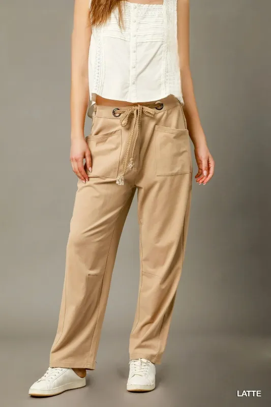 Umgee Cargo-Inspired Drawstring Pants sold by Charming Charlie