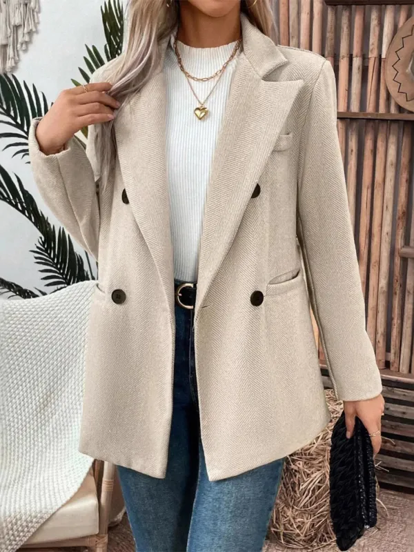 Lapel Collar Long Sleeve Blazer sold by Charming Charlie