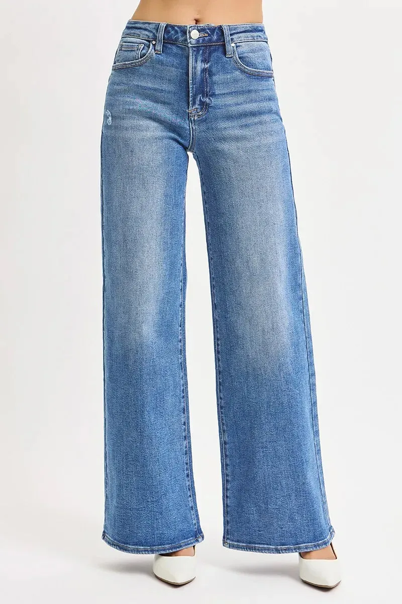 RISEN Full Size High Rise Wide Leg Jeans Plus Size sold by Charming Charlie product image thumbnail 2