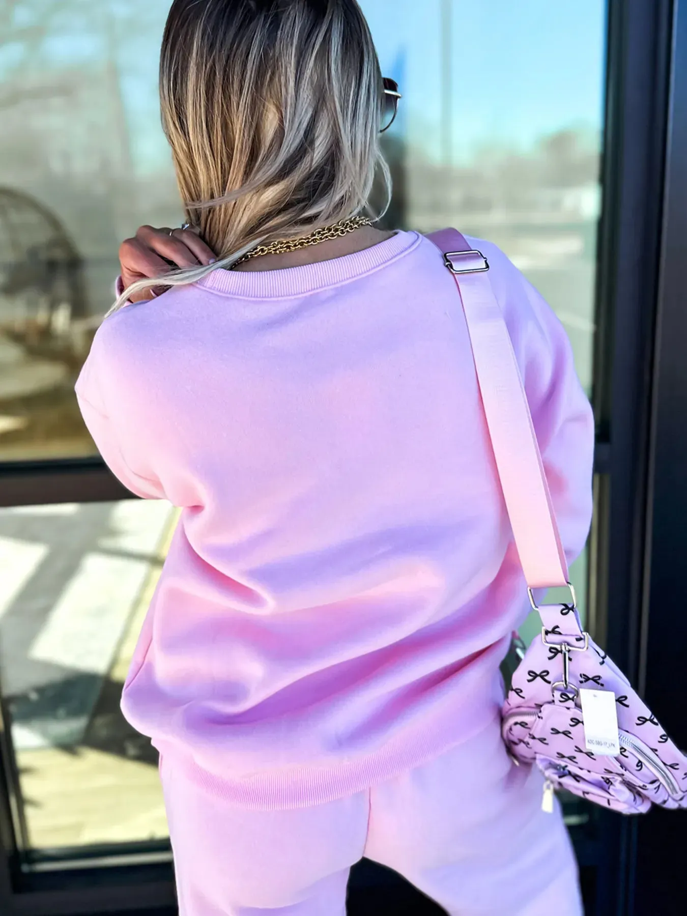 Round Neck Heart Top and Pants Set sold by Charming Charlie product image thumbnail 5