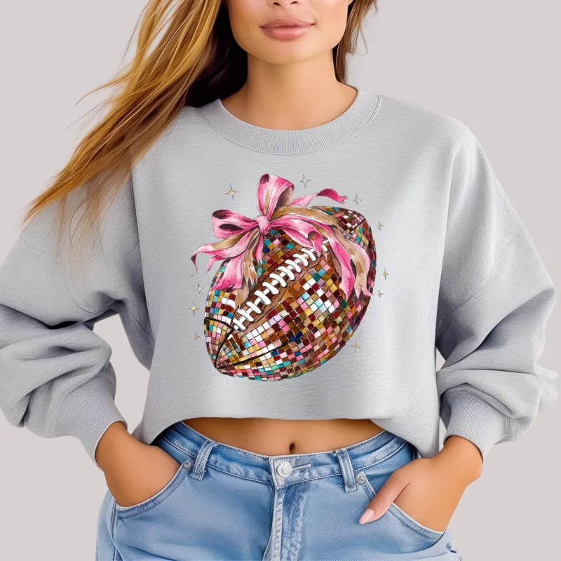 Disco Football in Grey Sweatshirt sold by Charming Charlie