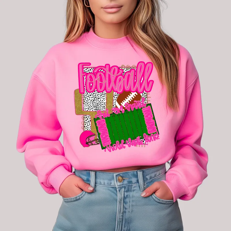 Preppy Stadium in Pink Sweatshirt sold by Charming Charlie