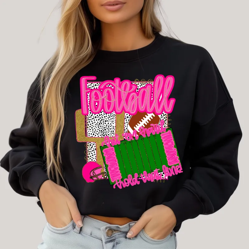 Preppy Stadium in Black Sweatshirt sold by Charming Charlie