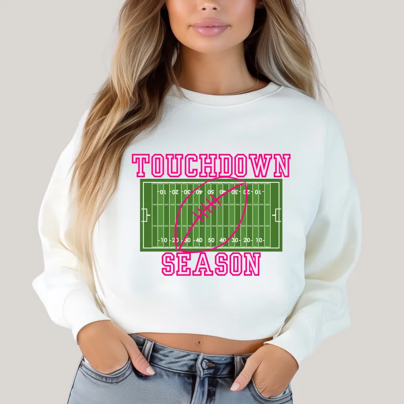 Touchdown Season in White Sweatshirt sold by Charming Charlie