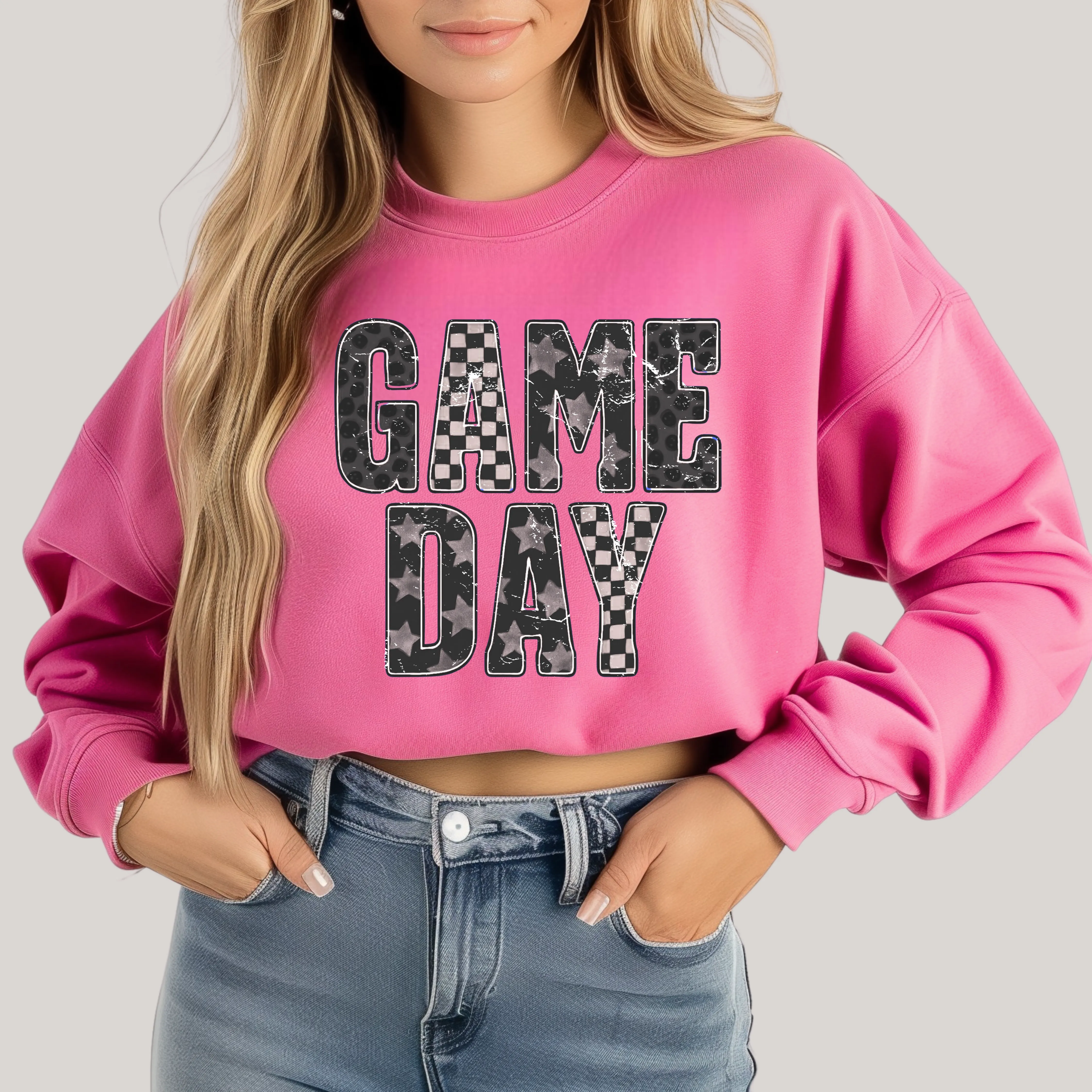 Edgy Gameday in Pink Sweatshirt sold by Charming Charlie