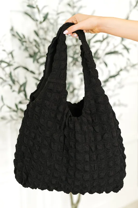 Day Out Cloud Tote Bag In Black sold by Charming Charlie