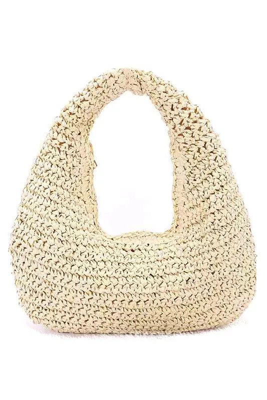 Faux Straw Summer Hobo Bag sold by Charming Charlie
