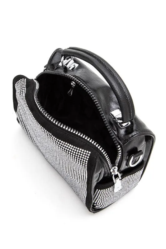 Rhinestone Studs Top Handle Fashion Bag sold by Charming Charlie product image thumbnail 3