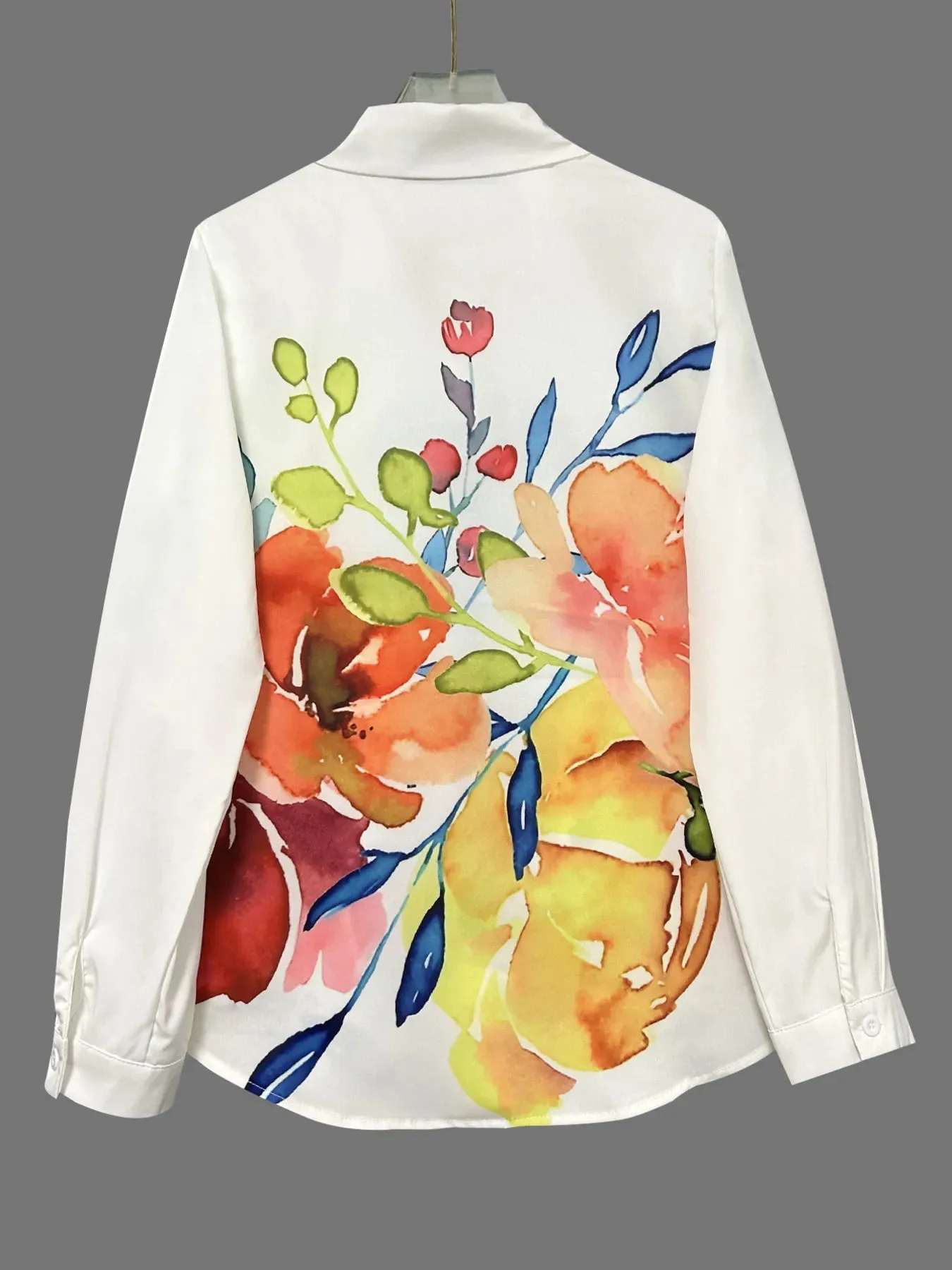 Printed Button Up Long Sleeve Shirt sold by Charming Charlie product image thumbnail 4