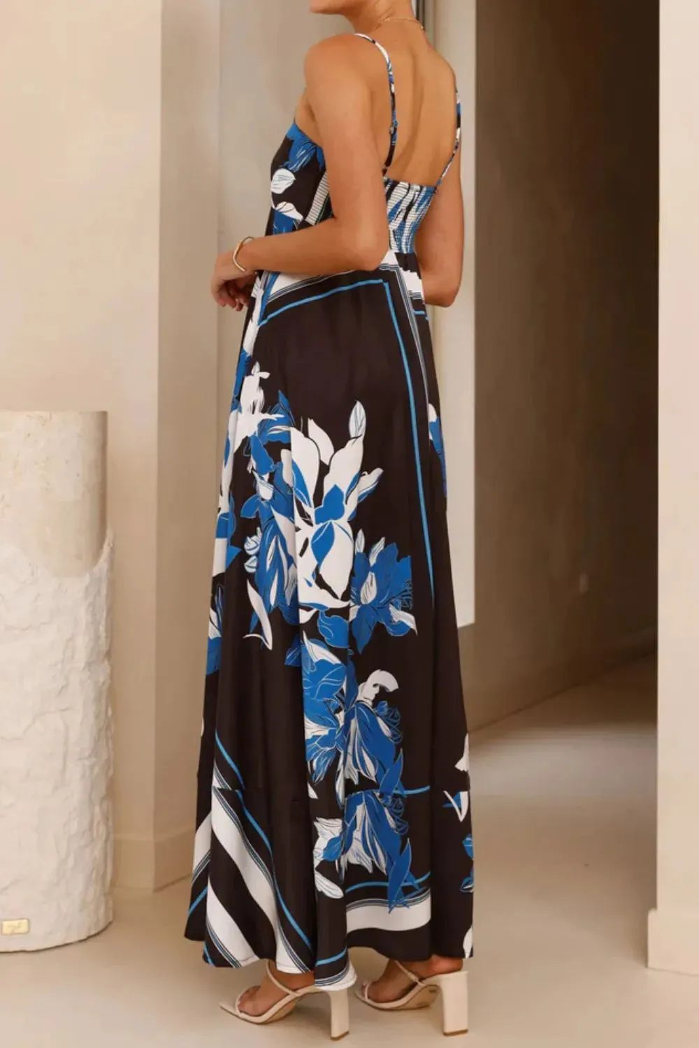 Printed Square Neck Cami Maxi Dress sold by Charming Charlie product image thumbnail 4