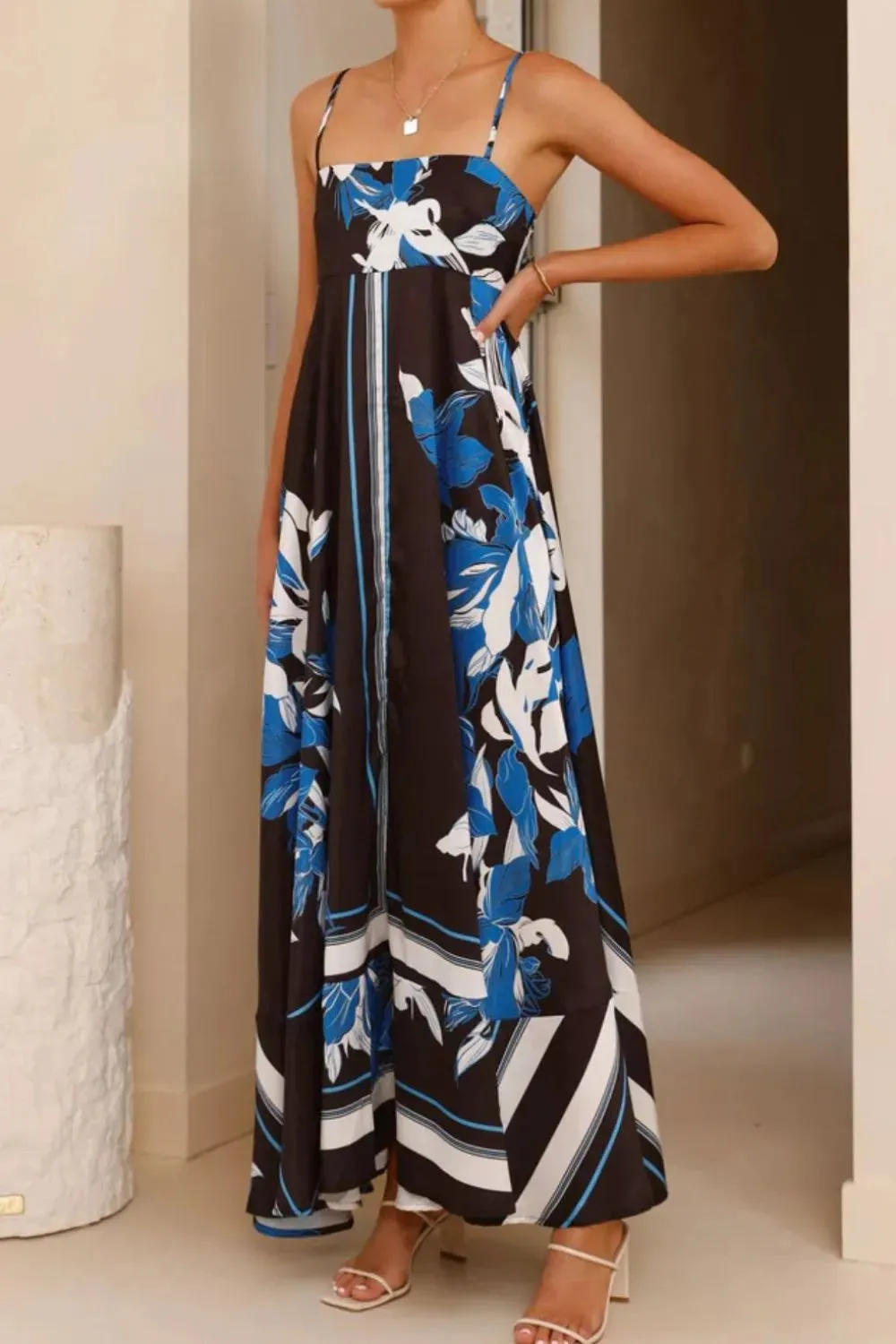 Printed Square Neck Cami Maxi Dress sold by Charming Charlie product image thumbnail 3