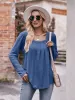 Square Neck Long Sleeve T-Shirt sold by Charming Charlie