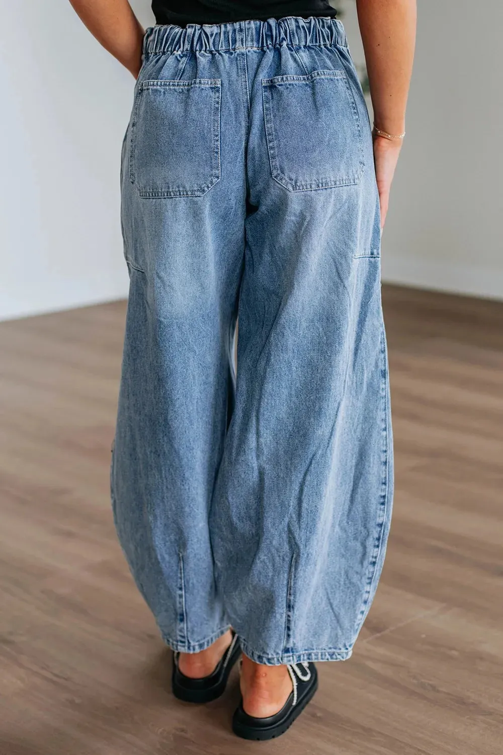 Wide Leg Drawstring Jeans sold by Charming Charlie product image thumbnail 2