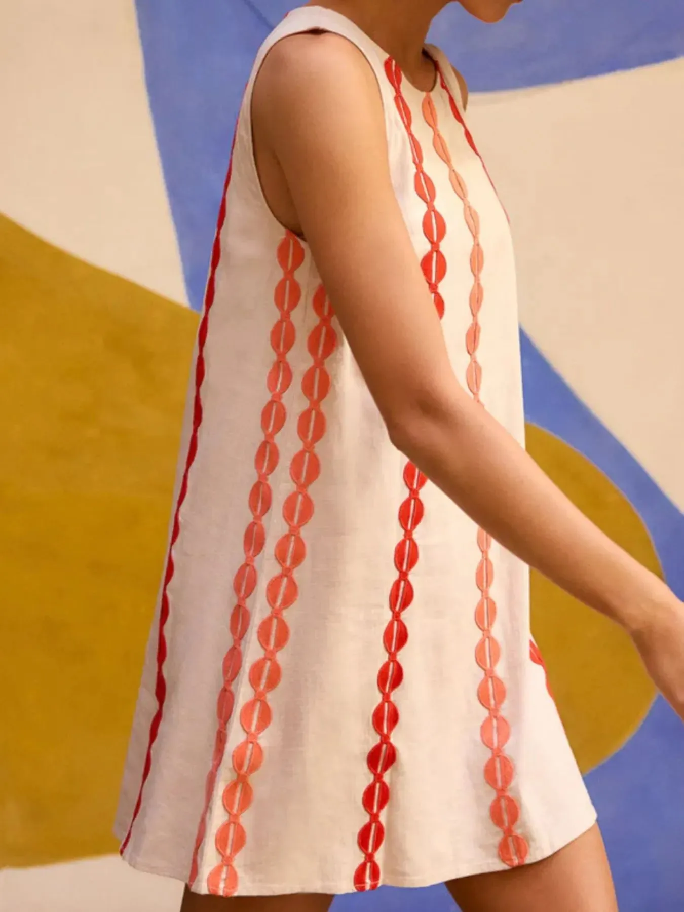 Sleeveless Geometric Print Mini Dress sold by Charming Charlie product image thumbnail 4