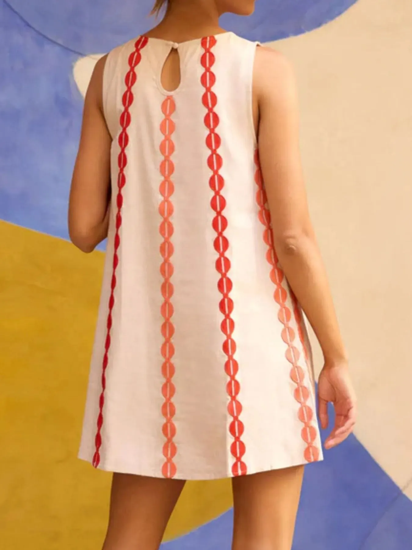 Sleeveless Geometric Print Mini Dress sold by Charming Charlie product image thumbnail 3