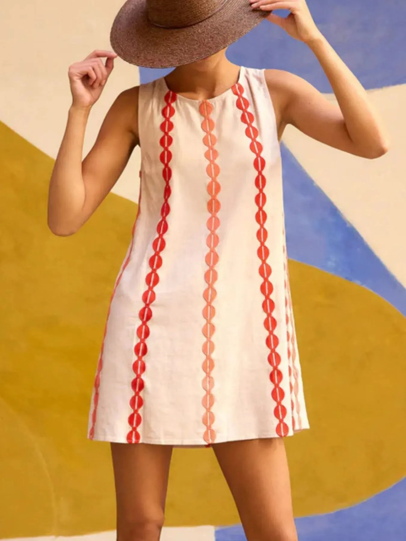 Sleeveless Geometric Print Mini Dress sold by Charming Charlie product image thumbnail 2