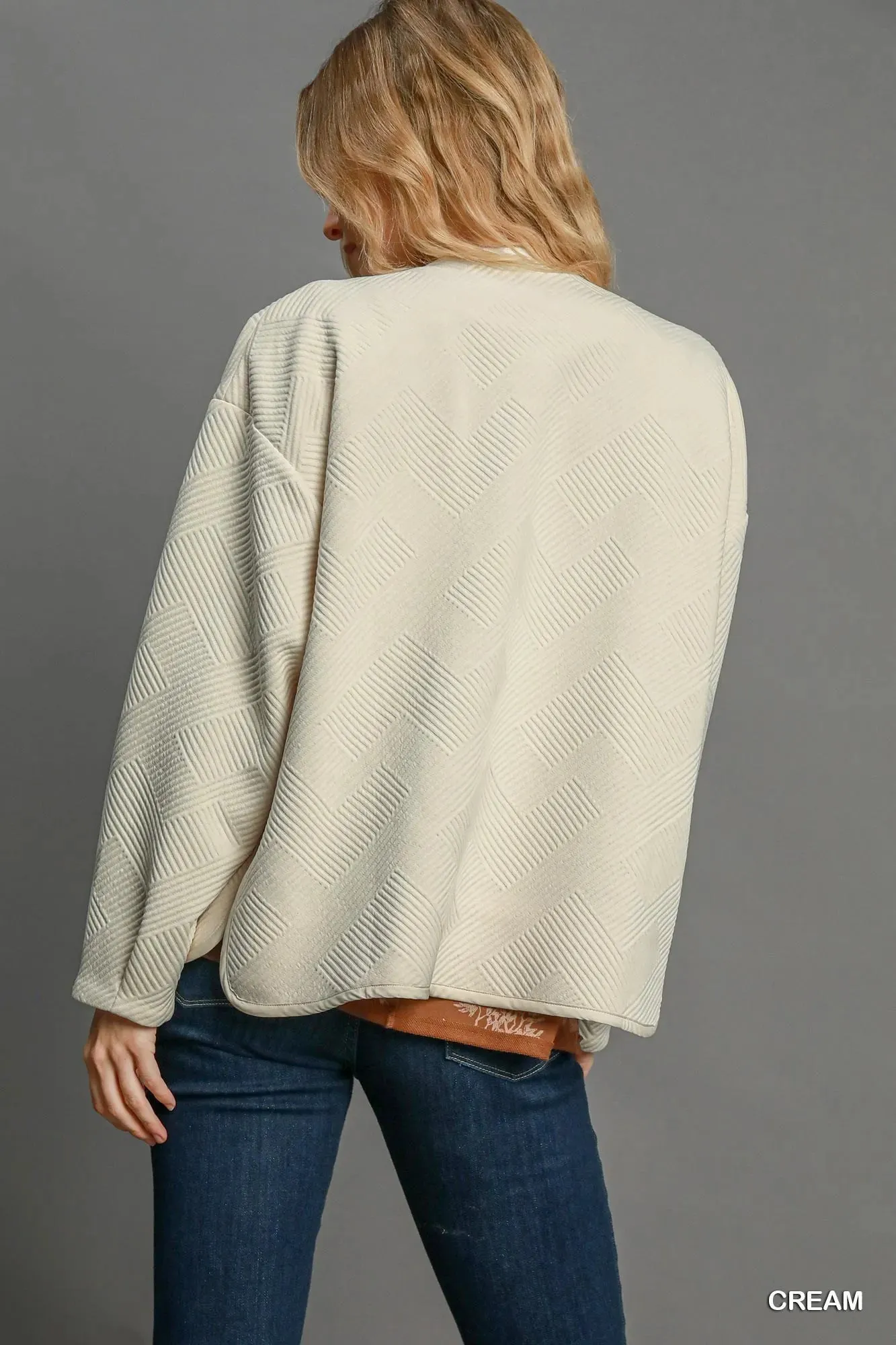 Umgee Textured Jacquard Jacket sold by Charming Charlie product image thumbnail 5