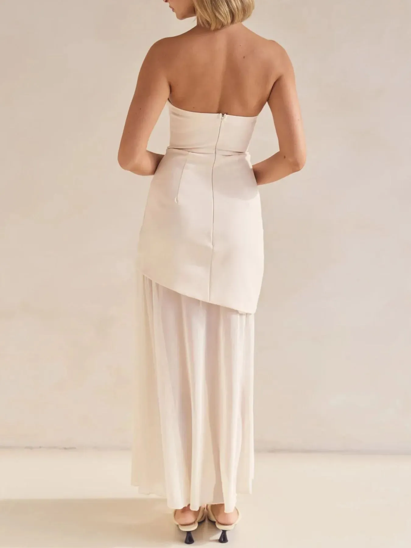 Layered Slit Tube Maxi Dress sold by Charming Charlie product image thumbnail 4