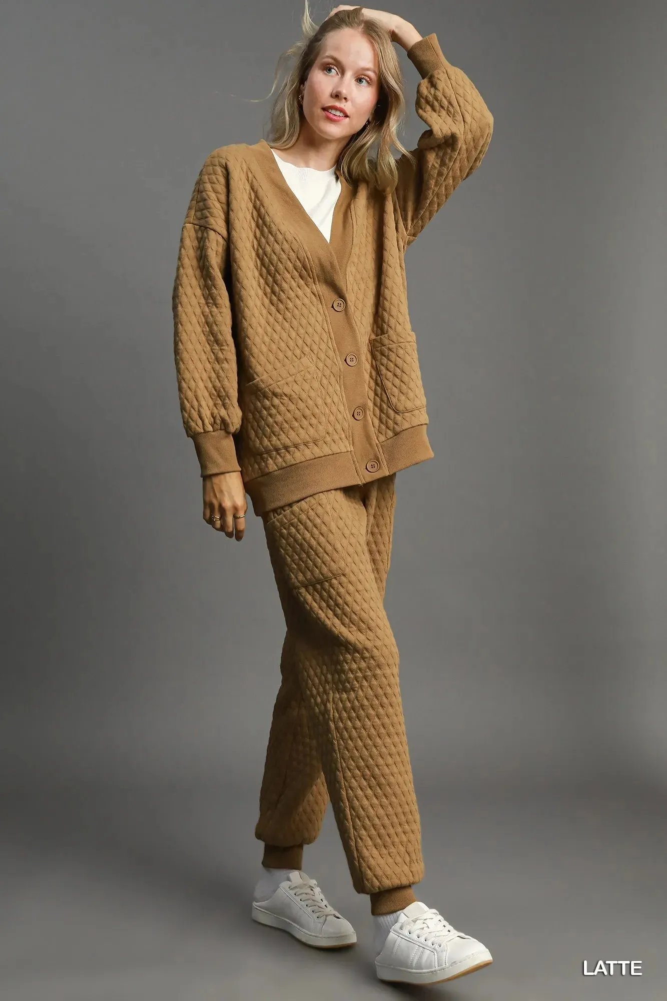 Umgee Button-Up Jacquard Cardigan sold by Charming Charlie product image thumbnail 3