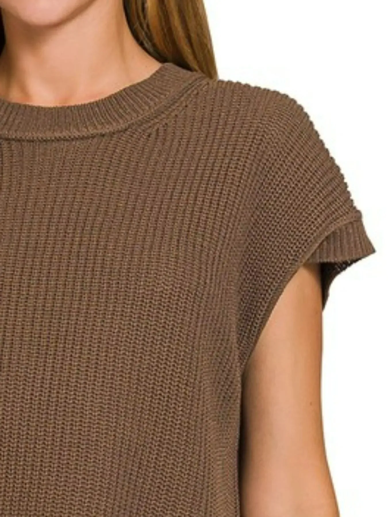 Zenana Oversized Crew Neck Sweater sold by Charming Charlie product image thumbnail 2