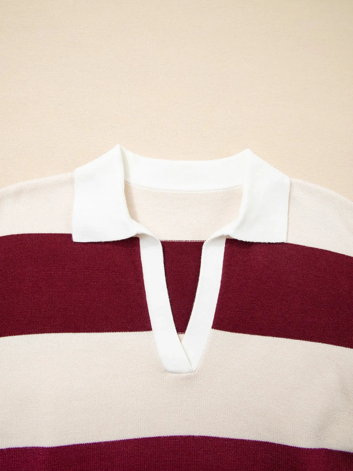 Color Block Long Sleeve Knit Top sold by Charming Charlie product image thumbnail 5