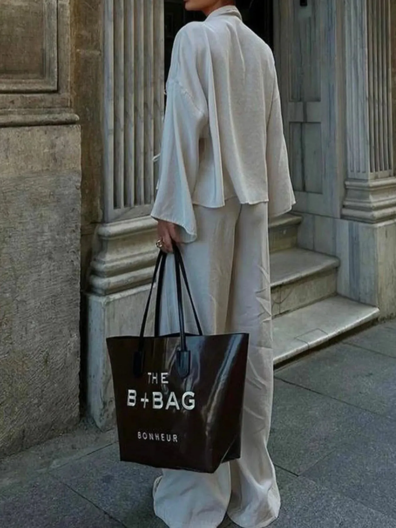 Tie Front Long Sleeve Top and Pants Set sold by Charming Charlie product image thumbnail 3