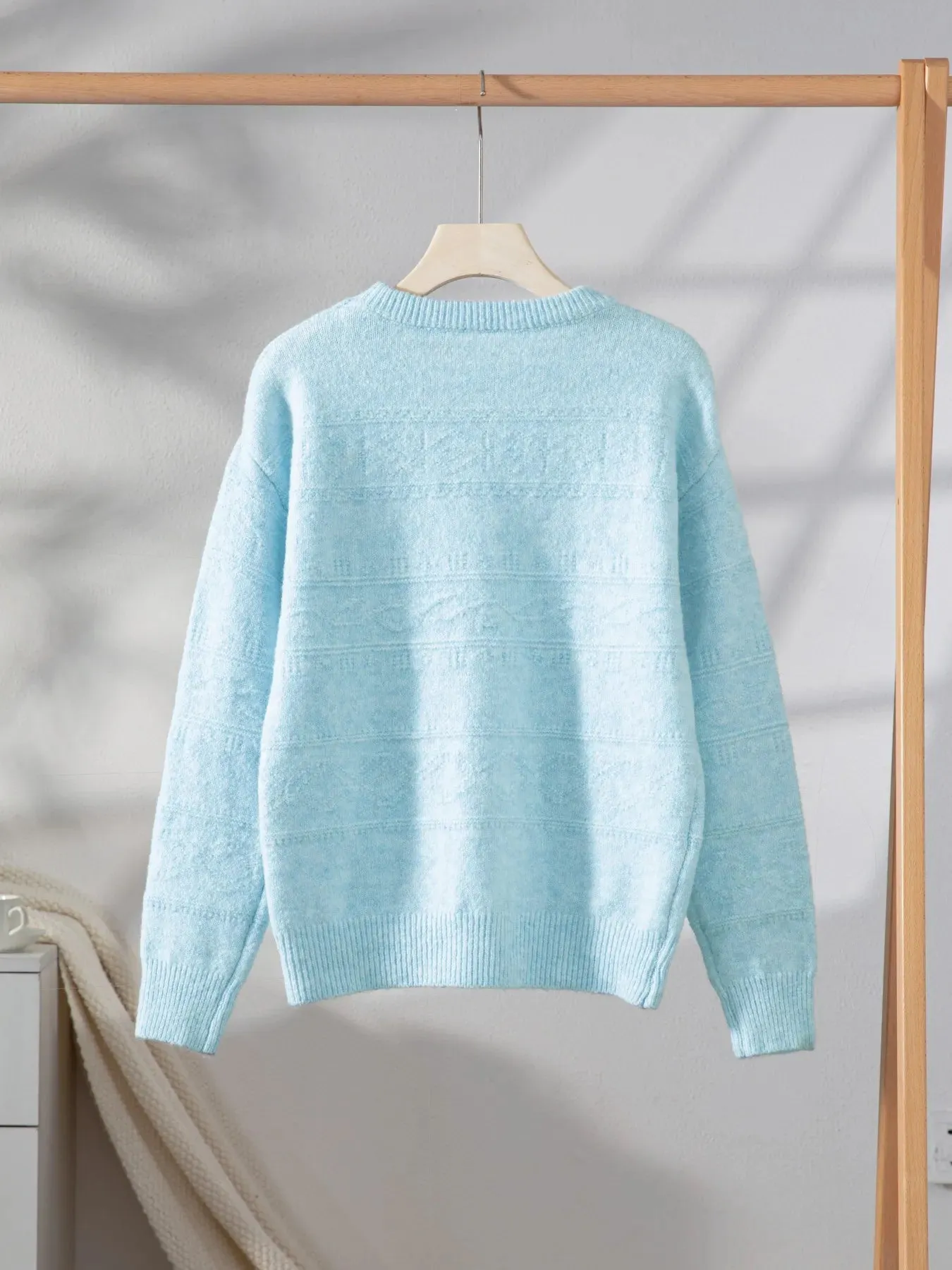 Round Neck Long Sleeve Sweater sold by Charming Charlie product image thumbnail 5