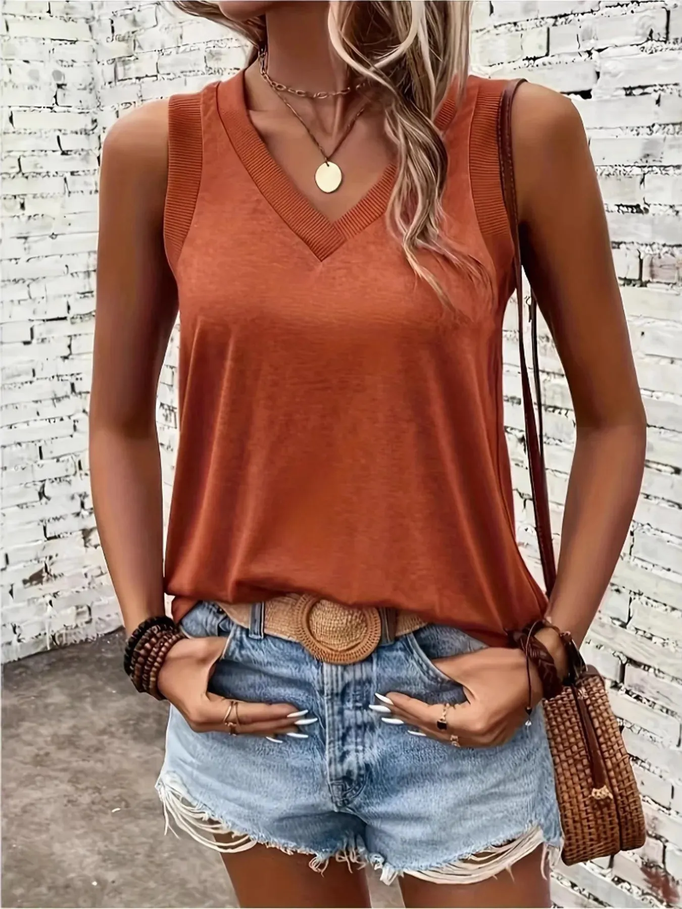 V-Neck Tank sold by Charming Charlie product image thumbnail 3