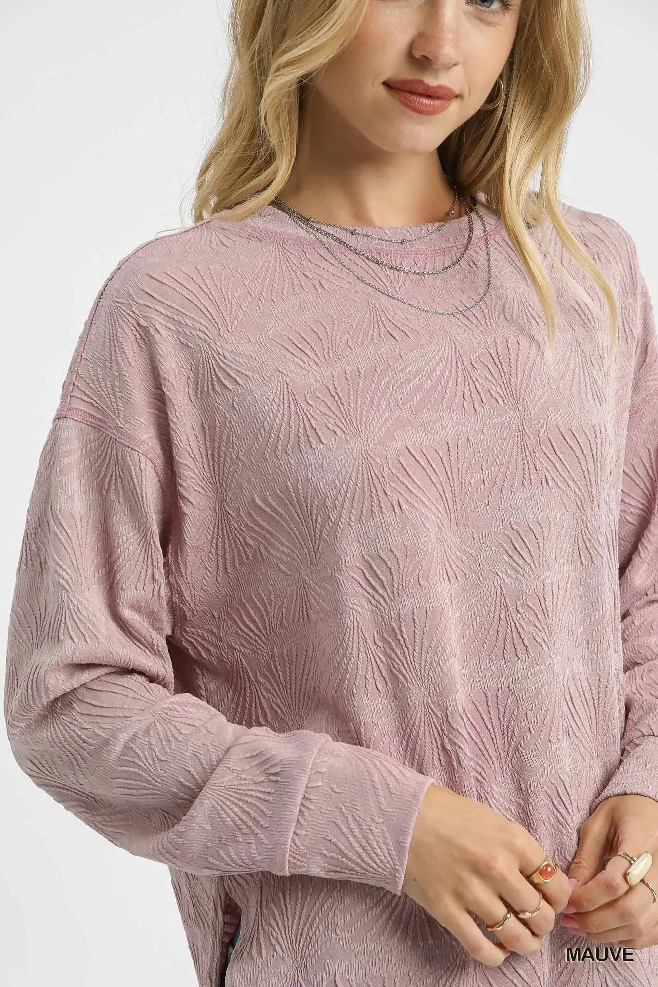 Umgee Textured Knit Long Sleeve Top sold by Charming Charlie product image thumbnail 5