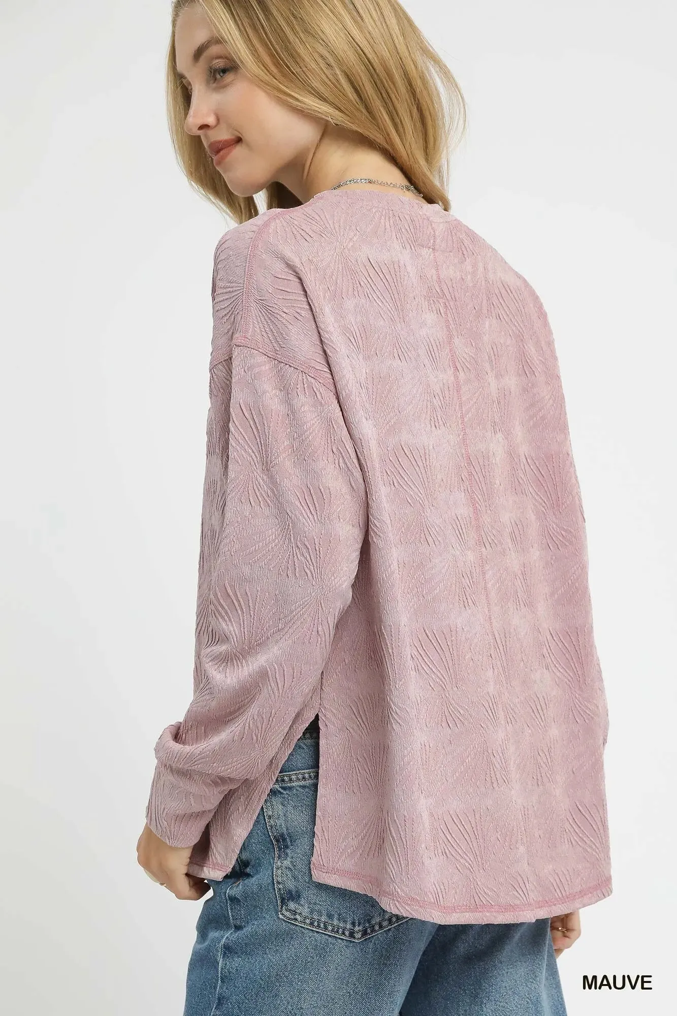 Umgee Textured Knit Long Sleeve Top sold by Charming Charlie product image thumbnail 4