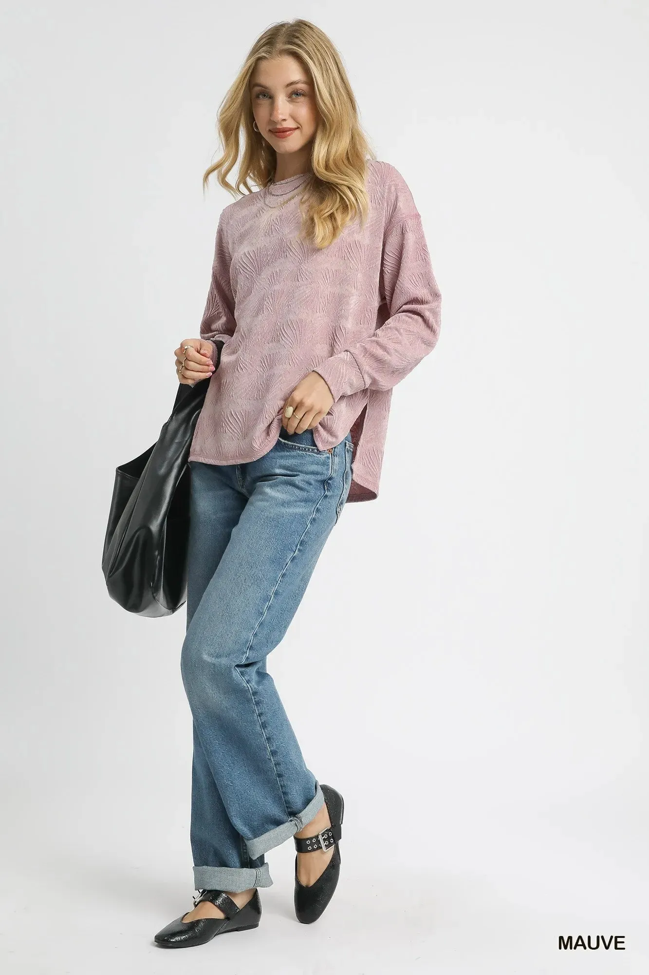Umgee Textured Knit Long Sleeve Top sold by Charming Charlie product image thumbnail 2