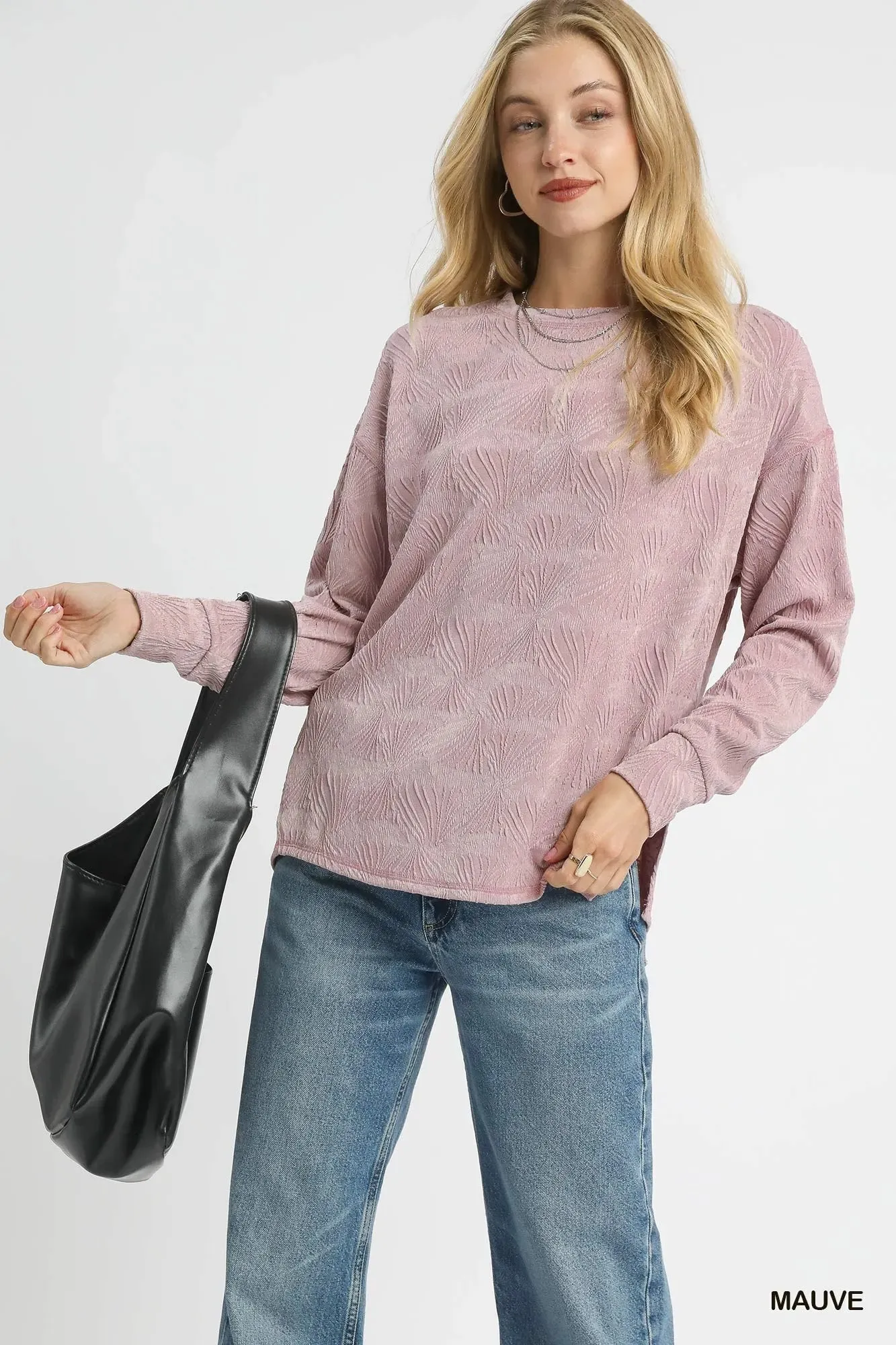 Umgee Textured Knit Long Sleeve Top sold by Charming Charlie