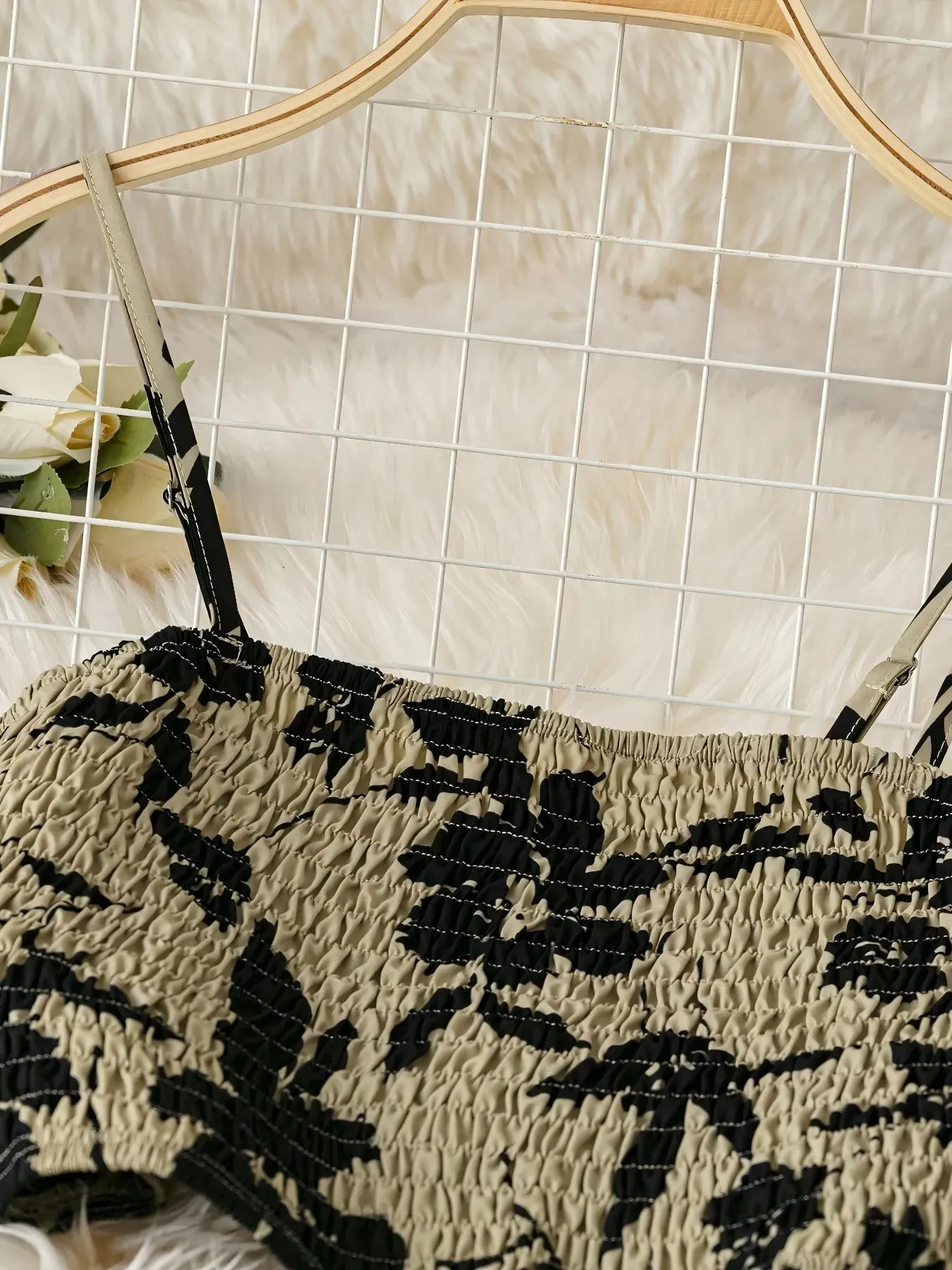 Smocked Printed Cami and Skirt Set sold by Charming Charlie product image thumbnail 3