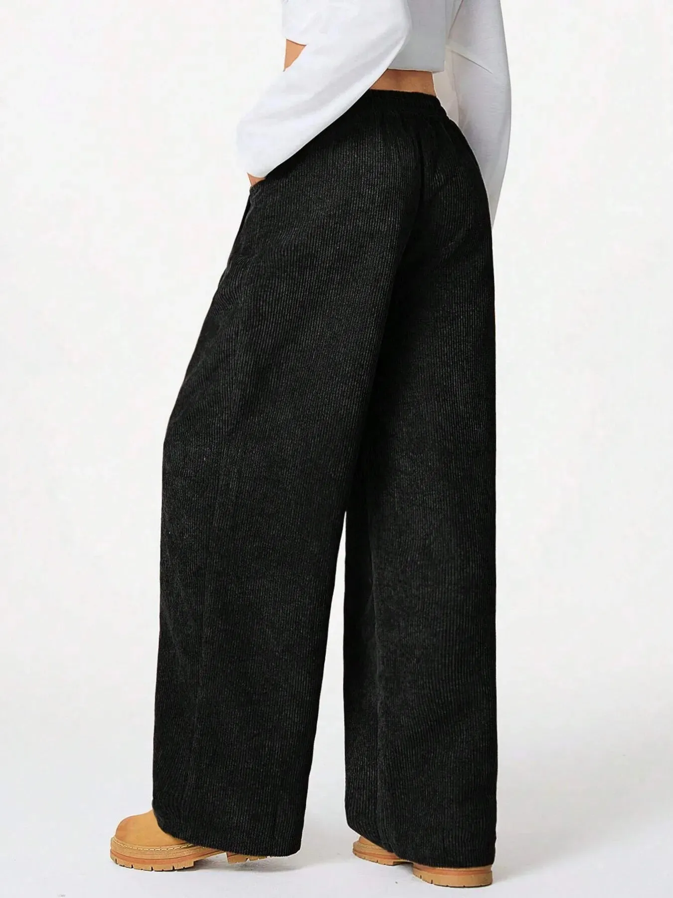 Drawstring Wide Leg Pants sold by Charming Charlie product image thumbnail 3