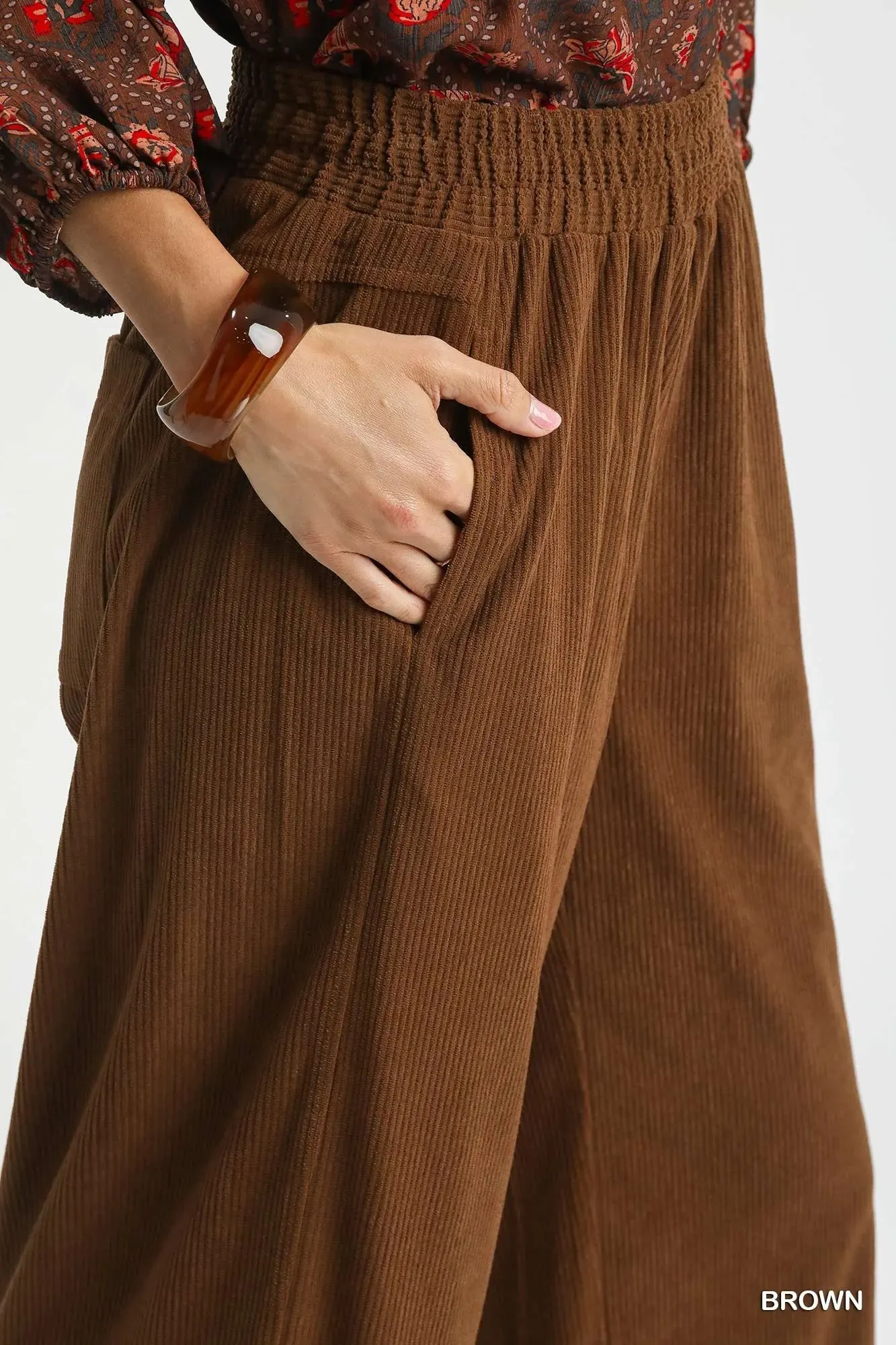 Umgee Wide-Leg Corduroy Pants sold by Charming Charlie product image thumbnail 5