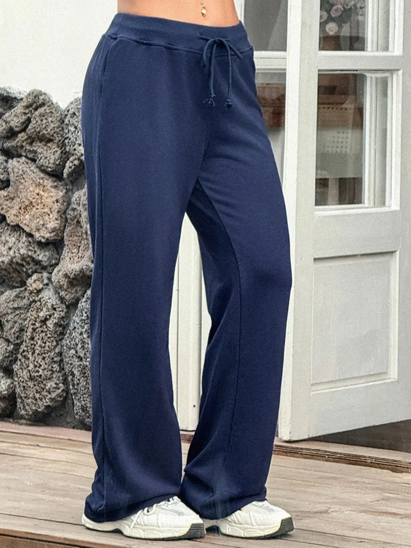 Drawstring Wide Leg Active Pants sold by Charming Charlie
