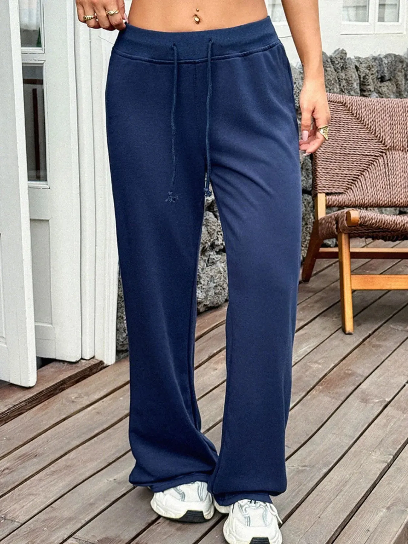 Drawstring Wide Leg Active Pants sold by Charming Charlie product image thumbnail 2