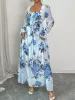 Floral Flounce Sleeve Maxi Dress sold by Charming Charlie