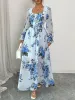 Floral Flounce Sleeve Maxi Dress sold by Charming Charlie