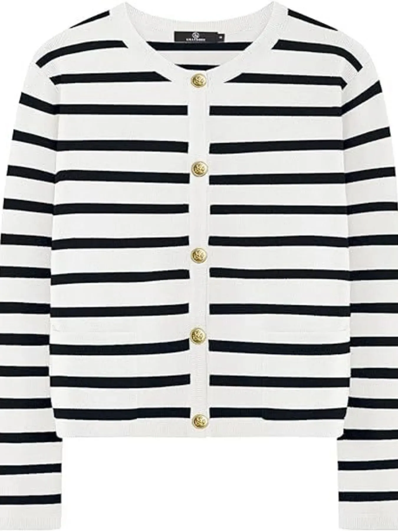 Striped Button-Up Cardigan sold by Charming Charlie product image thumbnail 3