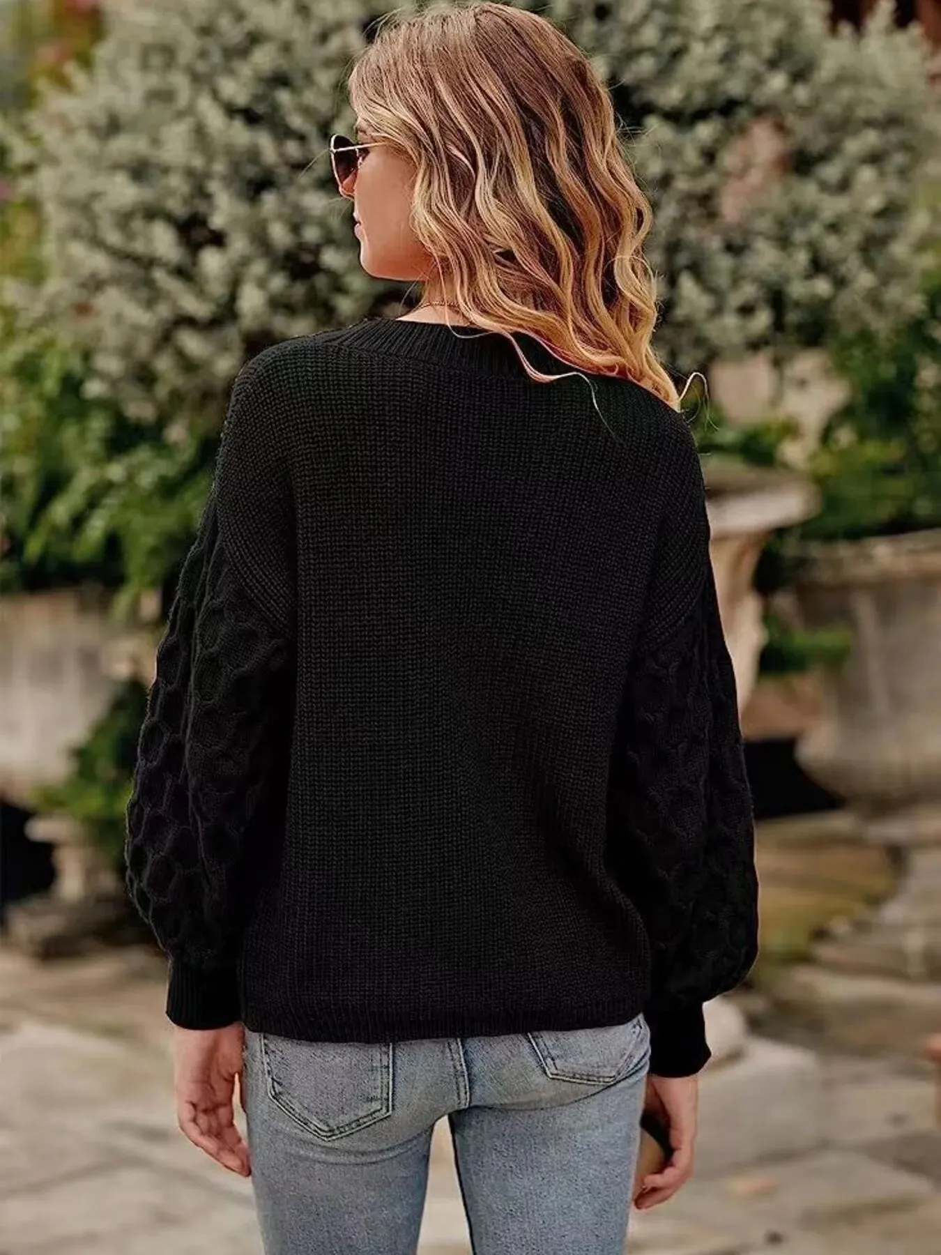 Round Neck Long Sleeve Sweater sold by Charming Charlie product image thumbnail 4