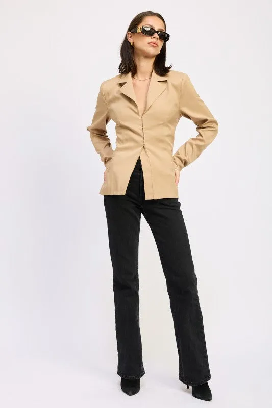 FITTED BLAZER JACQUET sold by Charming Charlie product image thumbnail 5