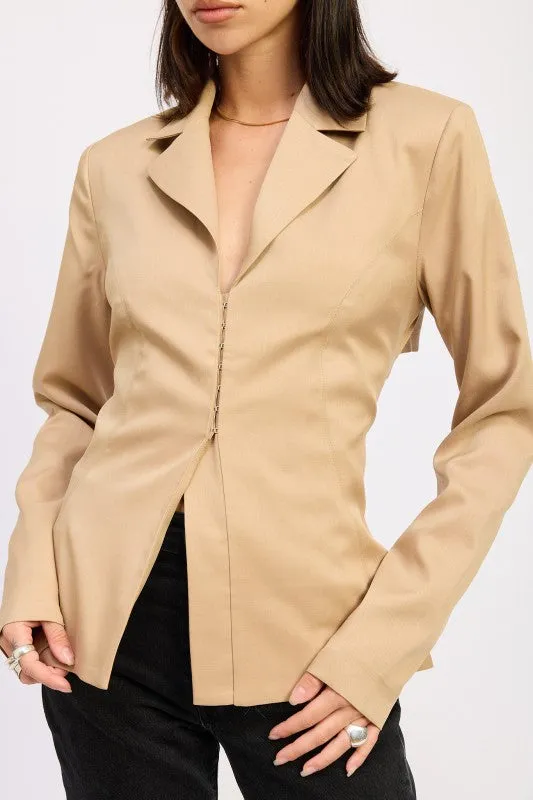 FITTED BLAZER JACQUET sold by Charming Charlie product image thumbnail 2