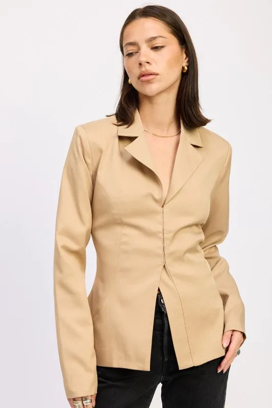FITTED BLAZER JACQUET sold by Charming Charlie product image thumbnail 4