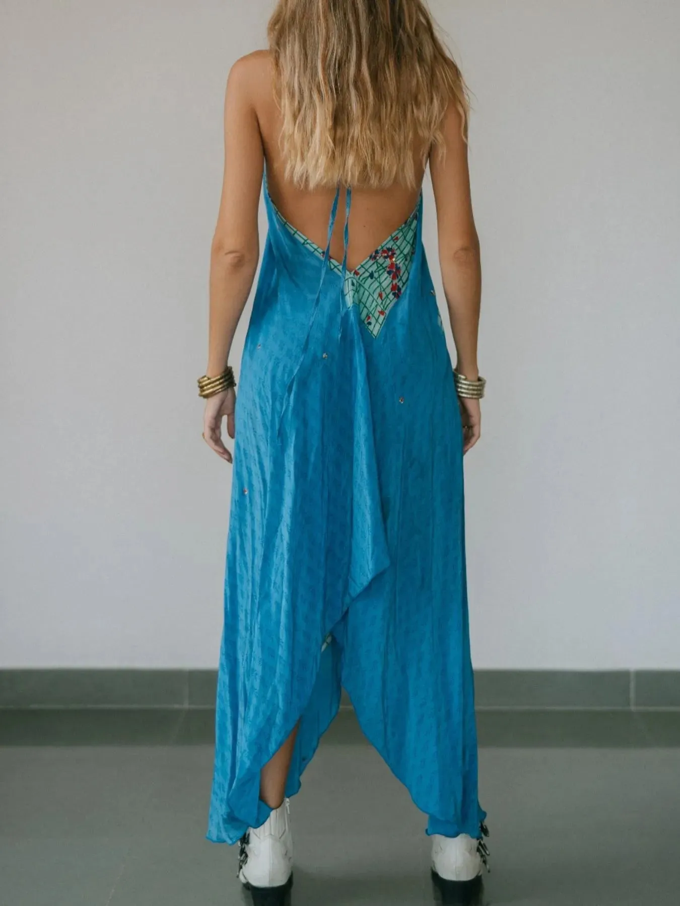 Backless Printed Halter Neck Maxi Dress sold by Charming Charlie product image thumbnail 3